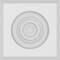 Ekena Millwork Standard Sedgwick Bullseye Rosette with Beveled Edge, 4"W x 4"H x 1"P ROSP040X040X100SDG03 - alternate 3